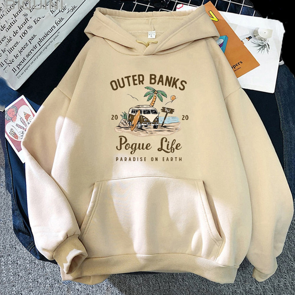 Banks Pogue Life Hoody | Damen Hoodie mit ästhetischem Print | Kpop Style Streetwear