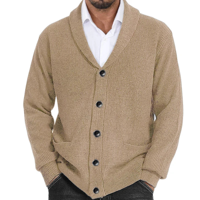 WOLFF - Strickjacke Monocromatico da Uomo