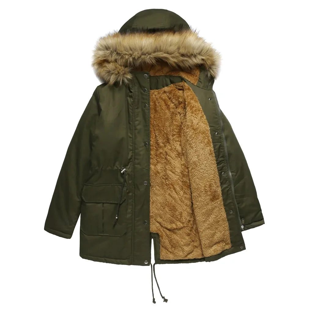 Parka mit Pelz