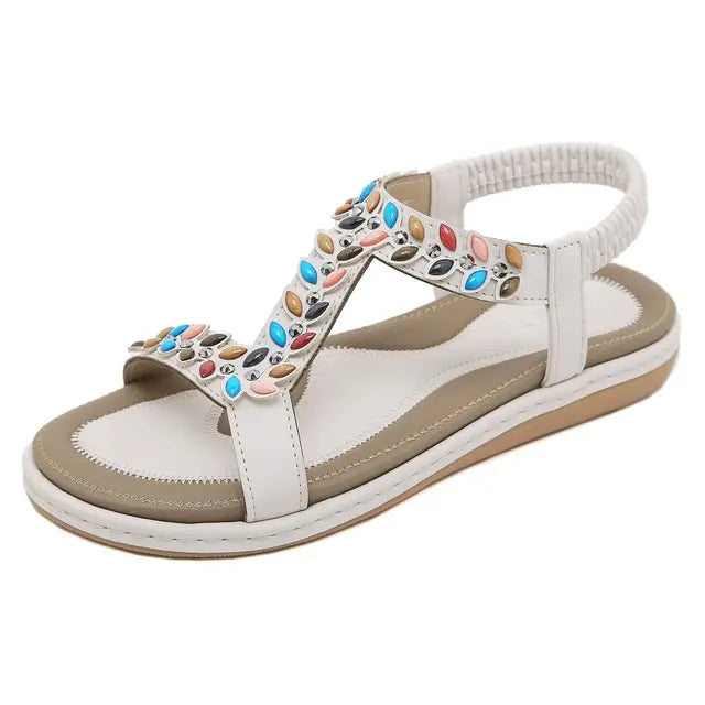 Wolff Sandalen - Luxus-Steine - Sommer