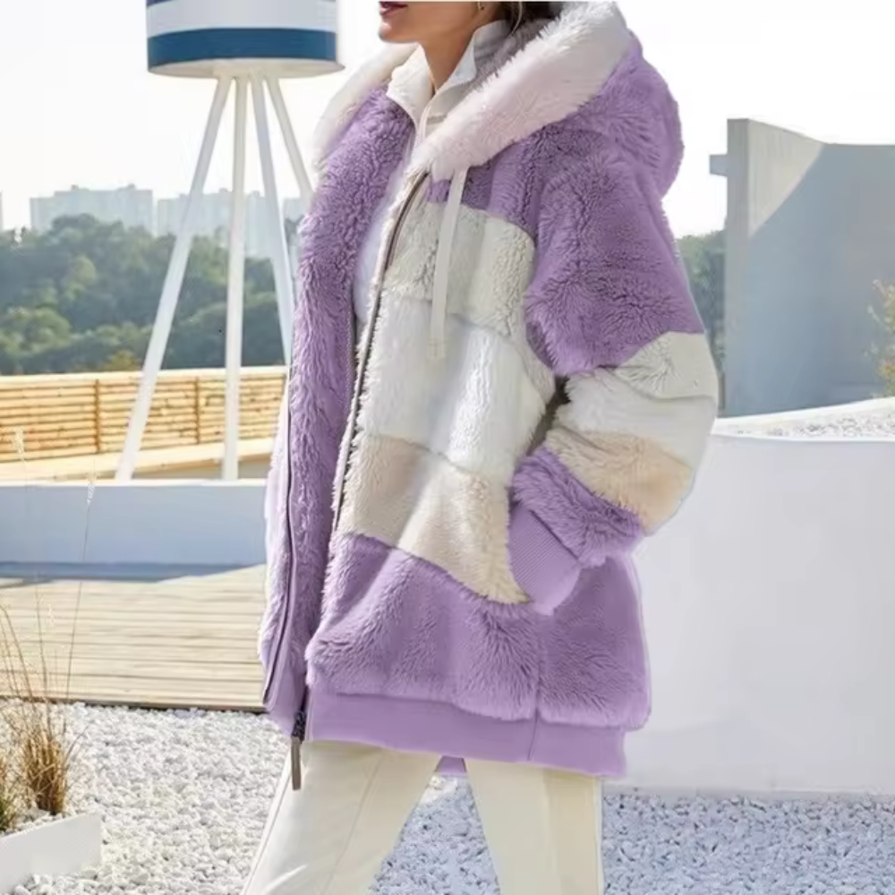 Elegante cappotto oversize in felpa