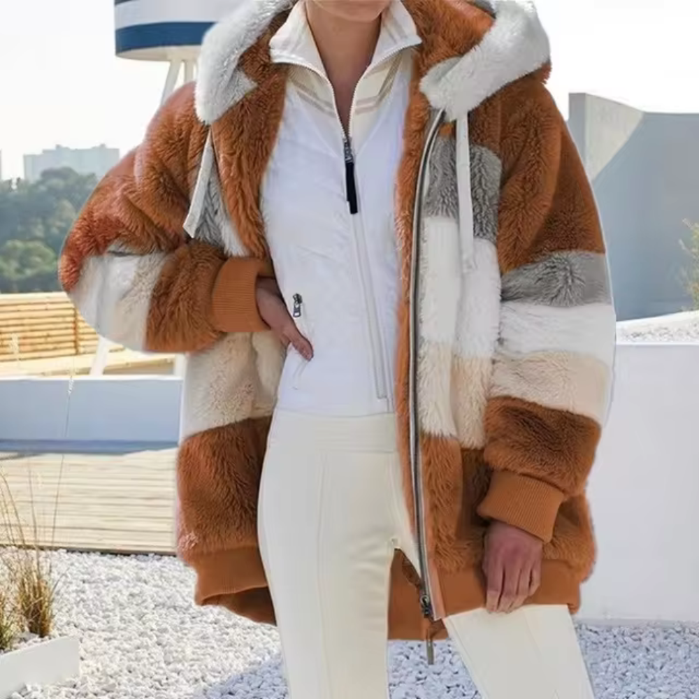 Elegante cappotto oversize in felpa