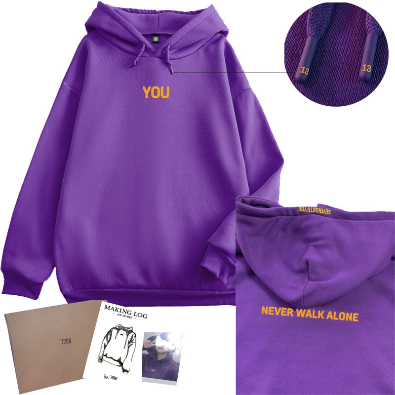 WOLFF Neue Kpop Hoodie Sweatshirt Pullover | Lässige Hip Hop Kleidung