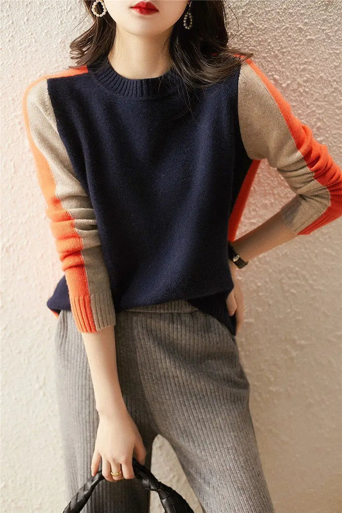 Color-Blocking-Pullover