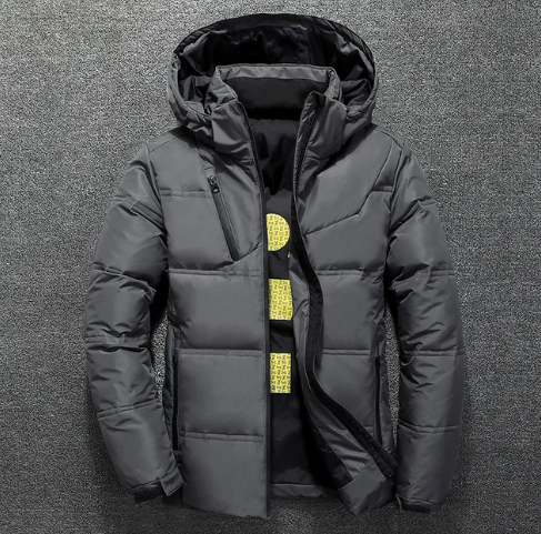 WOLFF - Extra warme abnehmbare Winterjacke mit Kapuze