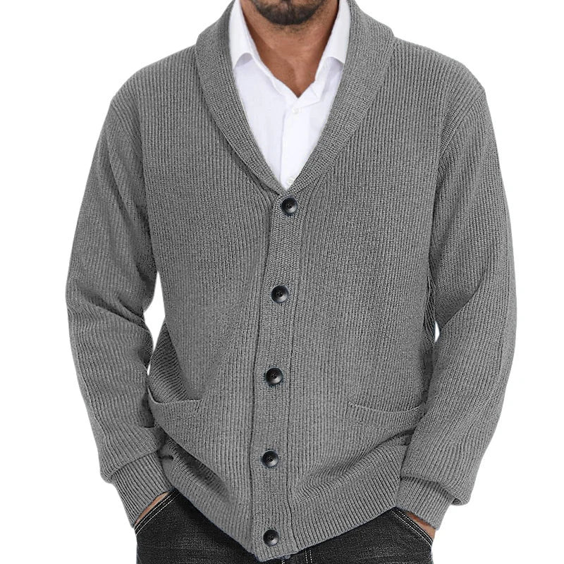 WOLFF - Strickjacke Monocromatico da Uomo