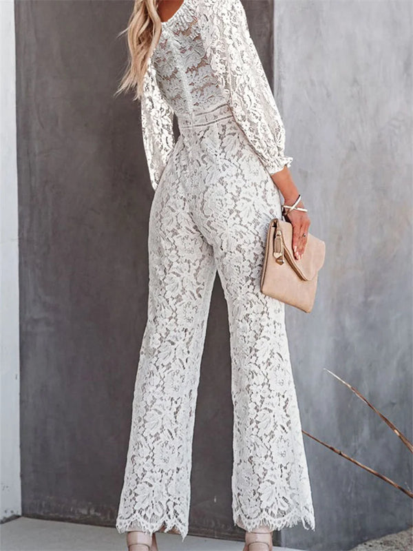 WOLFF - Elegante Spitze Jumpsuits