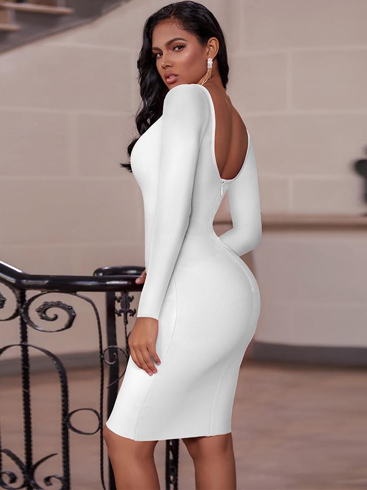 Wolff - Weißes Bodycon-Kleid