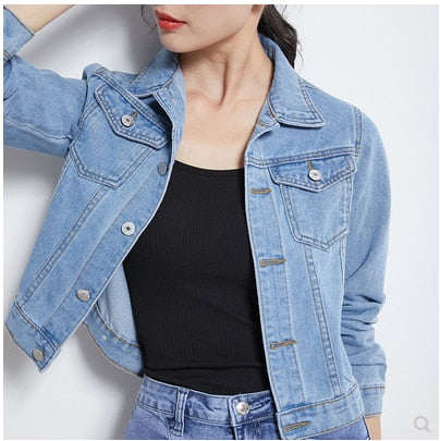 WOLFF Lässige Jeansjacke | Damen Kurze Denim-Jacke für Elegante Outfits