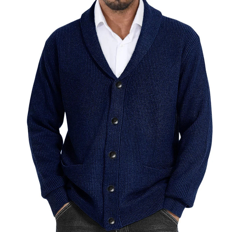 WOLFF - Strickjacke Monocromatico da Uomo