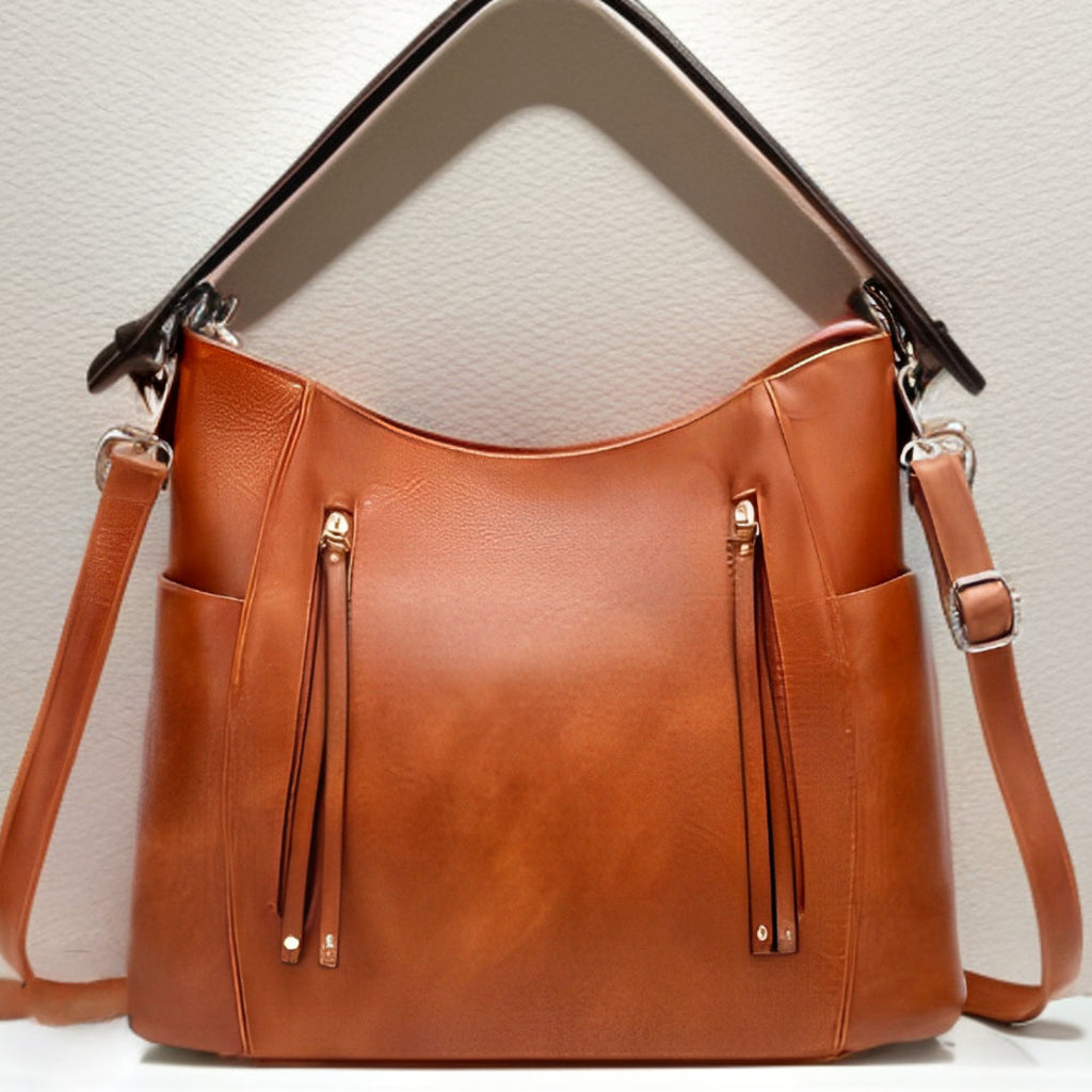 Elegante Vintage-Ledertasche