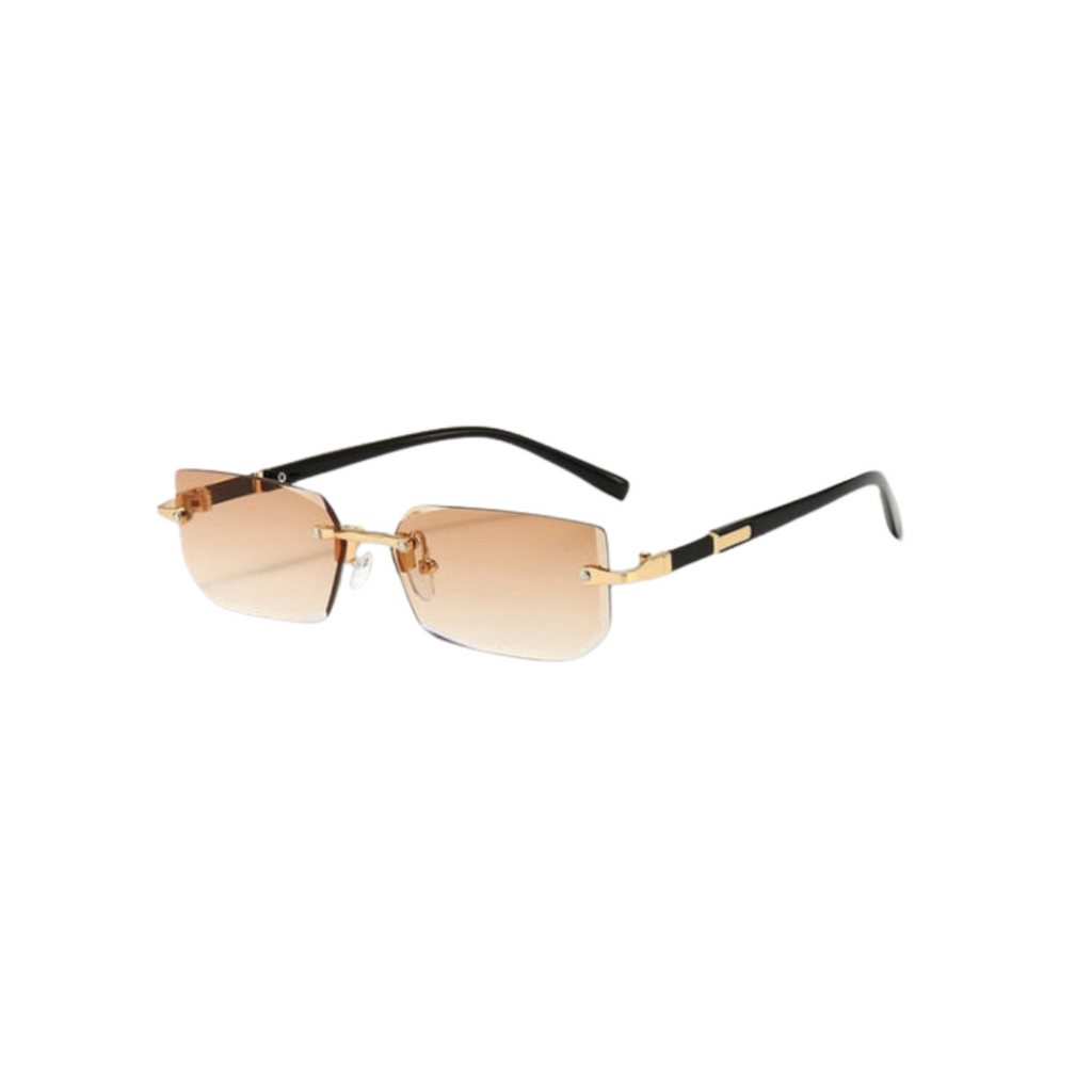 Wolff Sonnenbrille - Modern - Rechteckig Rahmenlos Retro