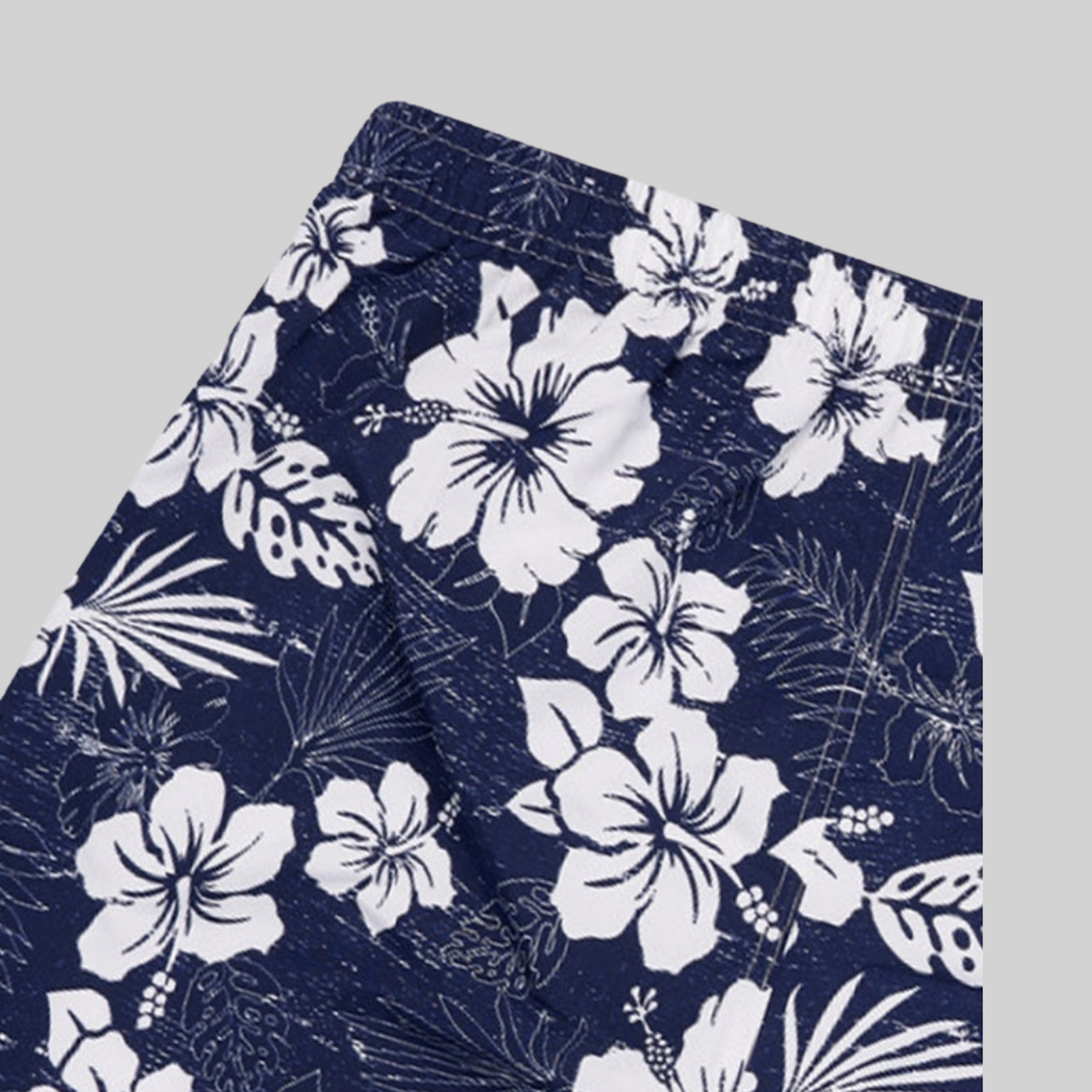 Wolff Hawaii-Shorts – Lässig – Bedruckt, Blumenlos