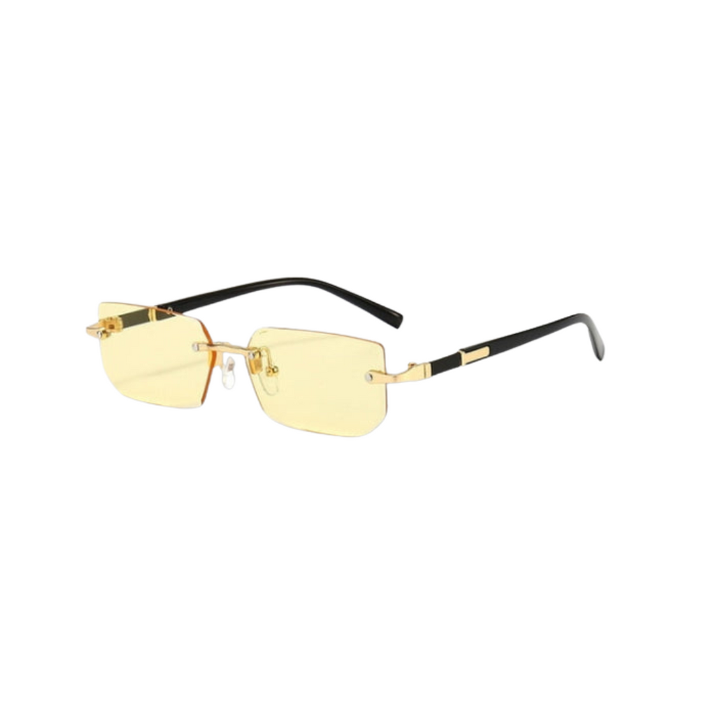 Wolff Sonnenbrille - Modern - Rechteckig Rahmenlos Retro