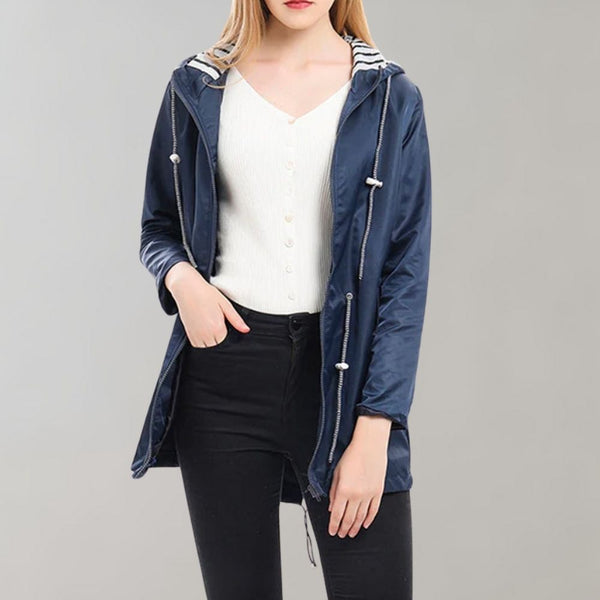 lange regenjacke für damen