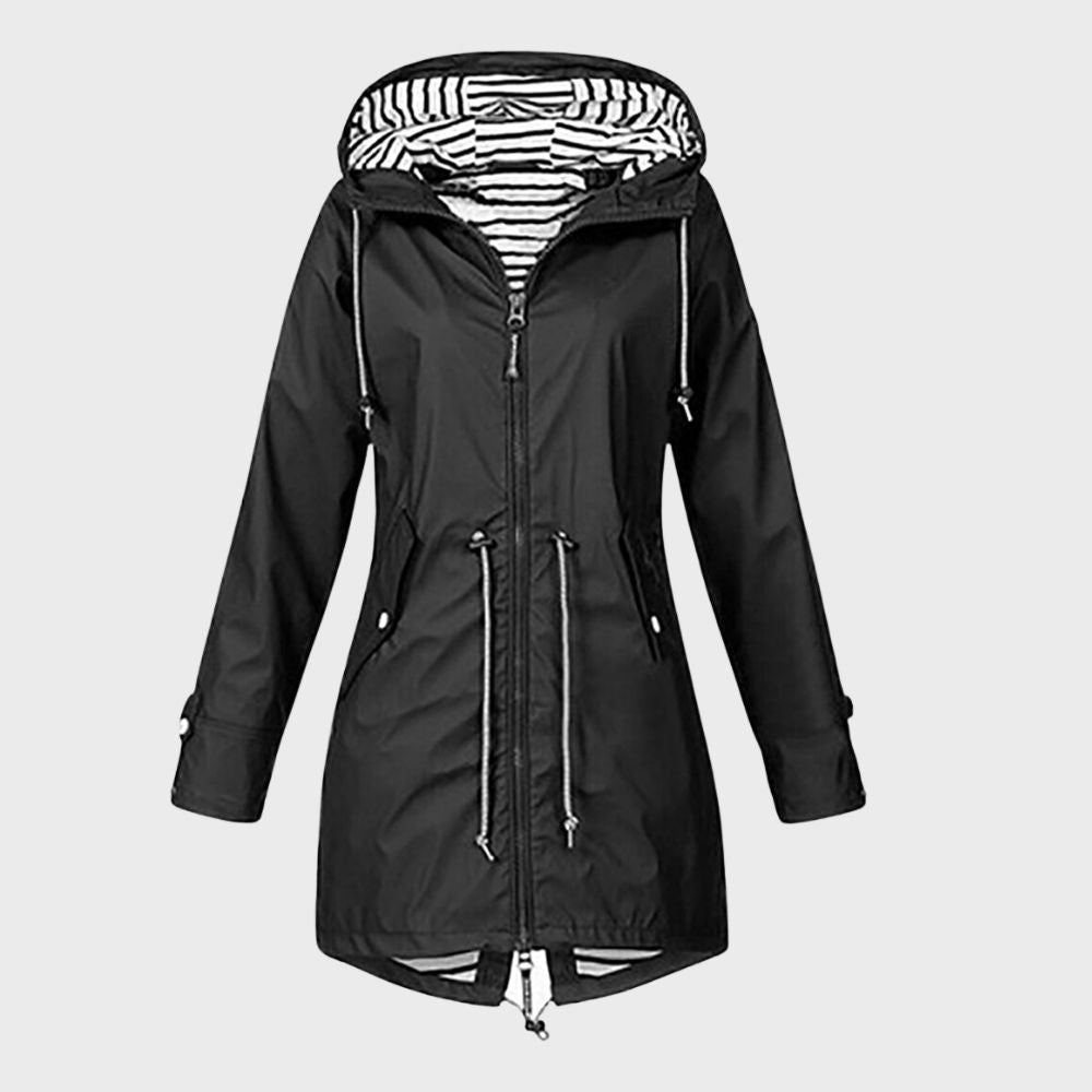 lange regenjacke für damen