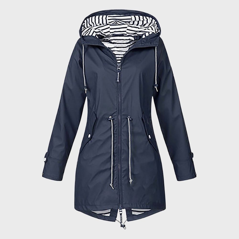 lange regenjacke für damen