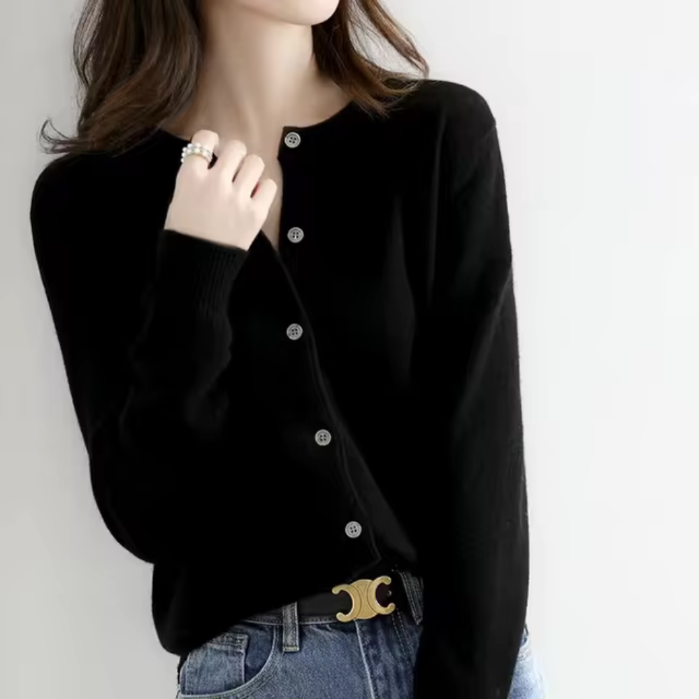 Casual sweater with cardigan