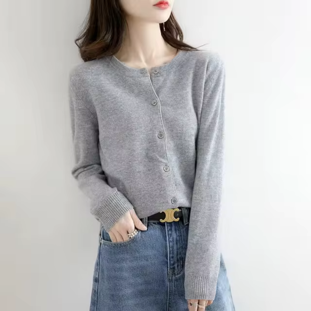 Casual sweater with cardigan