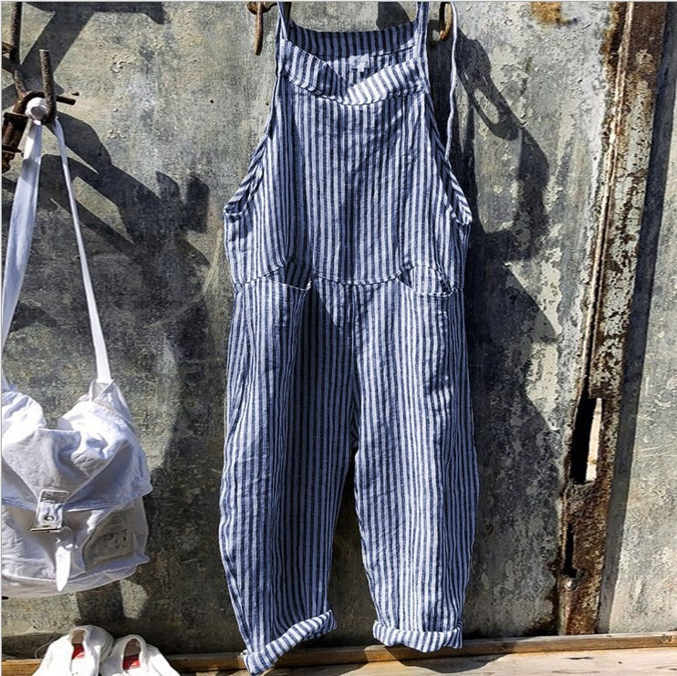 Wolff - Lockerer Jumpsuit mit Streifendruck