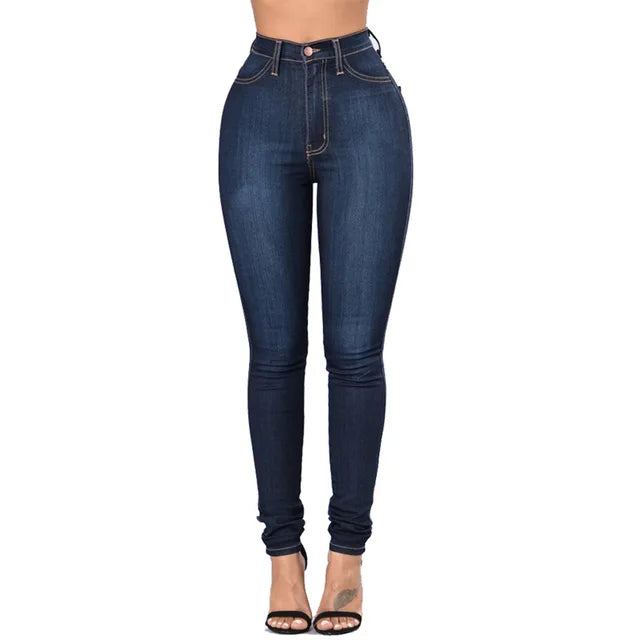 WOLFF - Hohe Taille Skinny Büro-Damenjeans