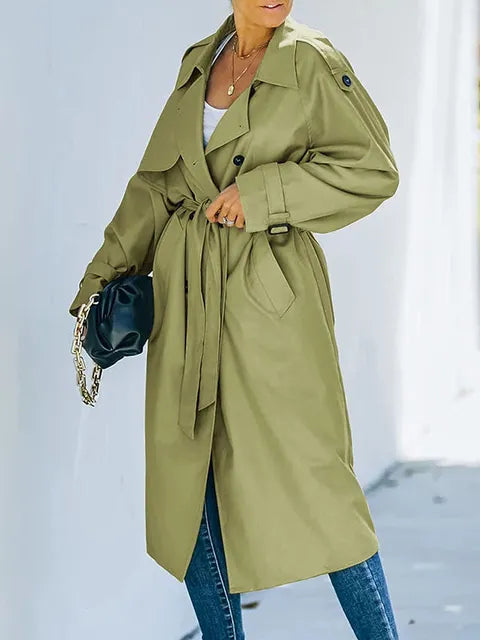 langer Trenchcoat