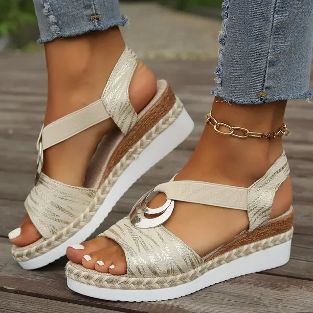 Veronica™ - Keilabsatz Sandalen