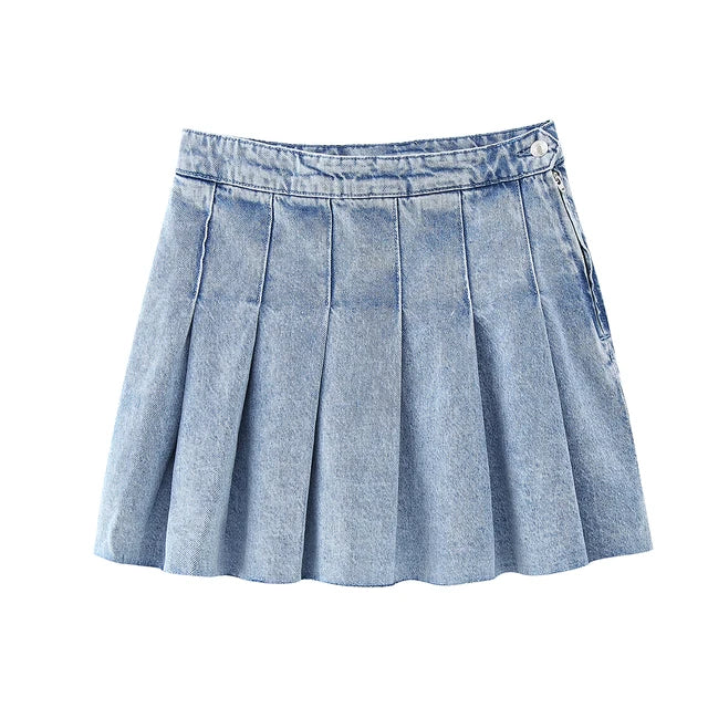 Modischer Mini-Denimrock