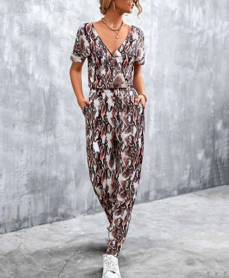 WOLFF - Animal Print Jumpsuit