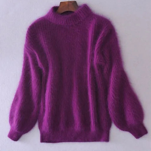 Vintage-Rollkragenpullover