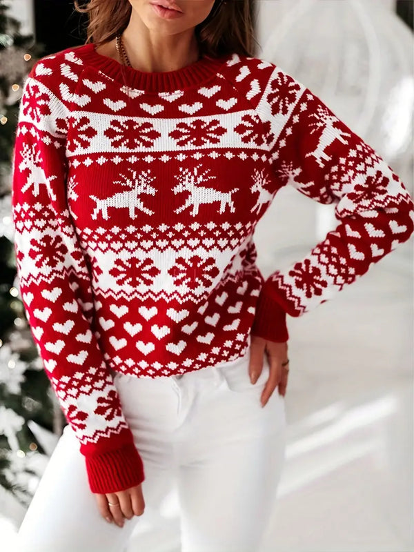 Elegante Weihnachts-Strickjacke