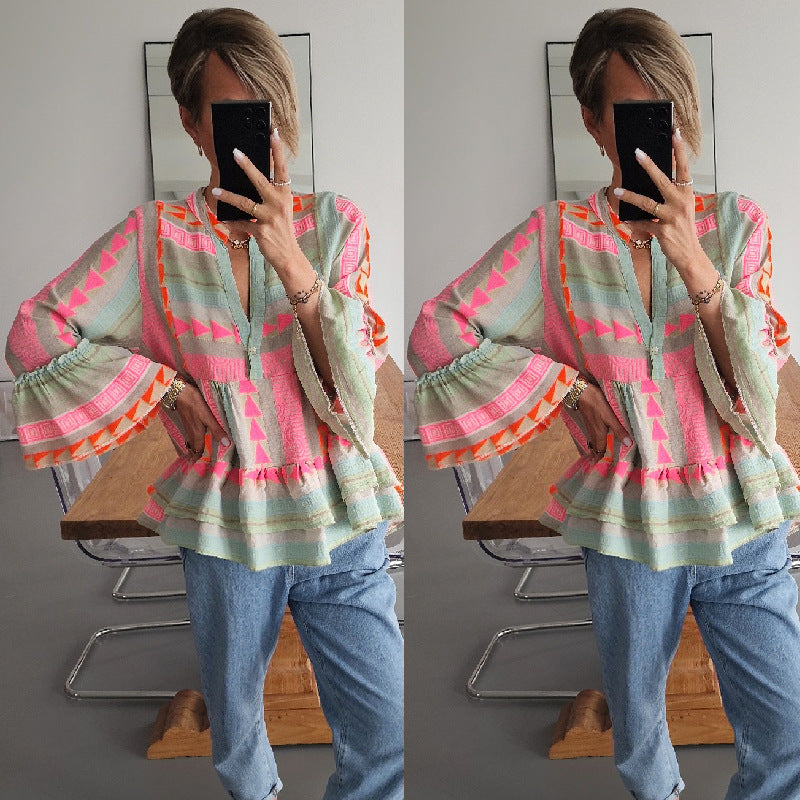 Wolff Langarmshirt mit Print für Damen