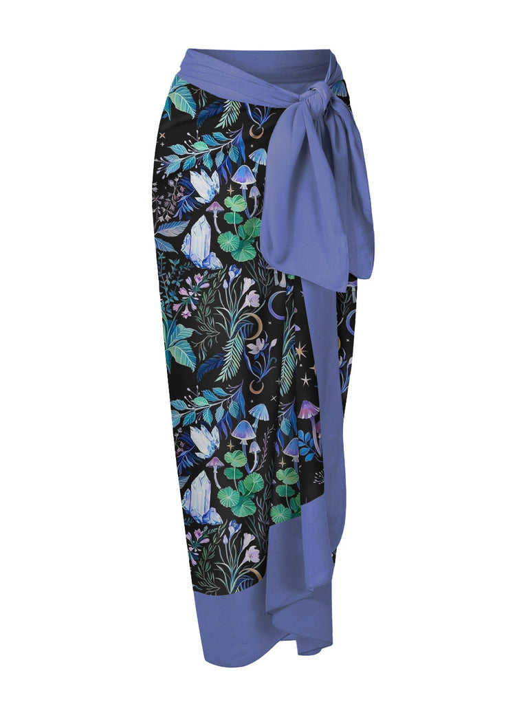 WOLFF und Sarong mit „Purple Mushrooms Wonderland“-Print