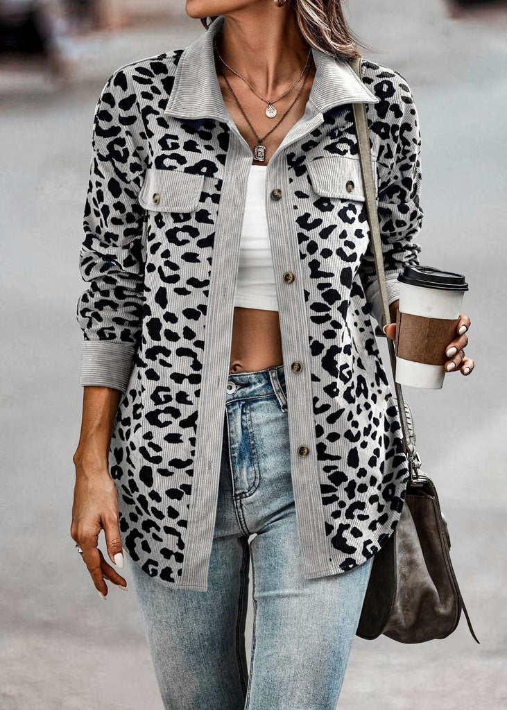 Olivia™ - Dschungel Chic Leopard Jacke [Letzter Tag Rabatt]