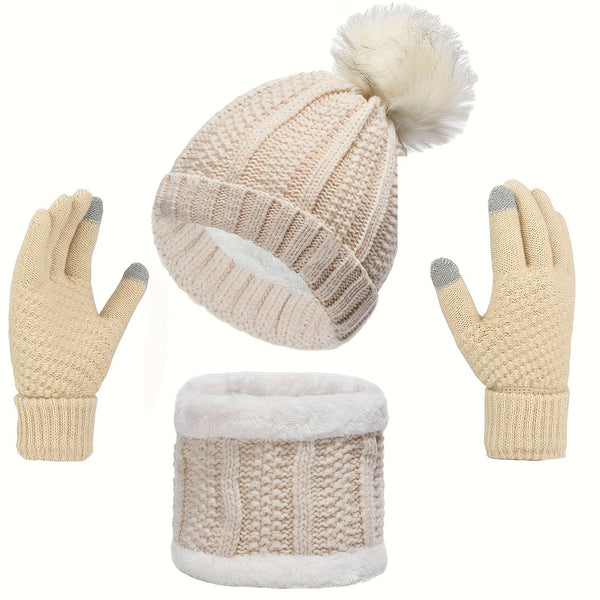 WOLFF | Casual Winter Warm 3-teiliges Set für Frauen