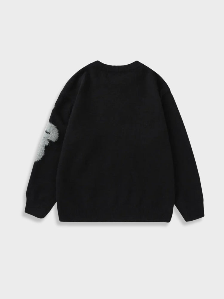 Wolff Fuzzy Letter Sweater