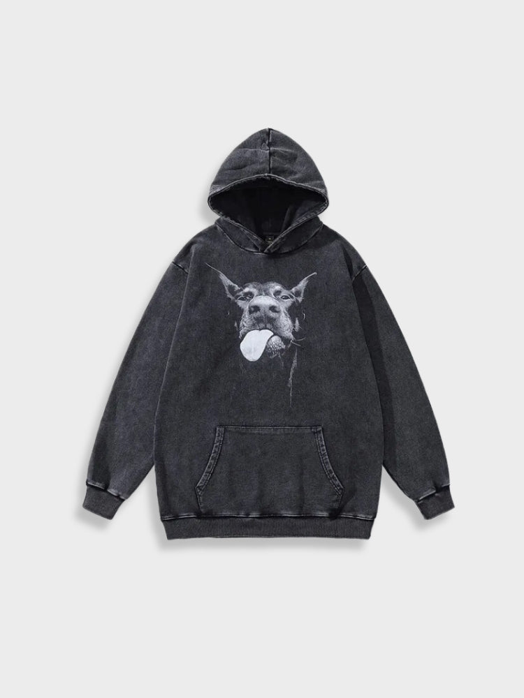 Wolff Washed Dobermann Hoodie