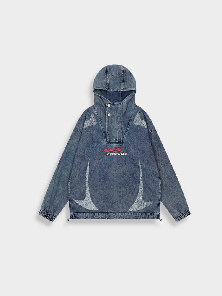 Wolff Vintage Denim Washed Hoodie