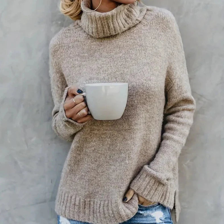 WOLFF - Pullover mit Rollkragenpullover