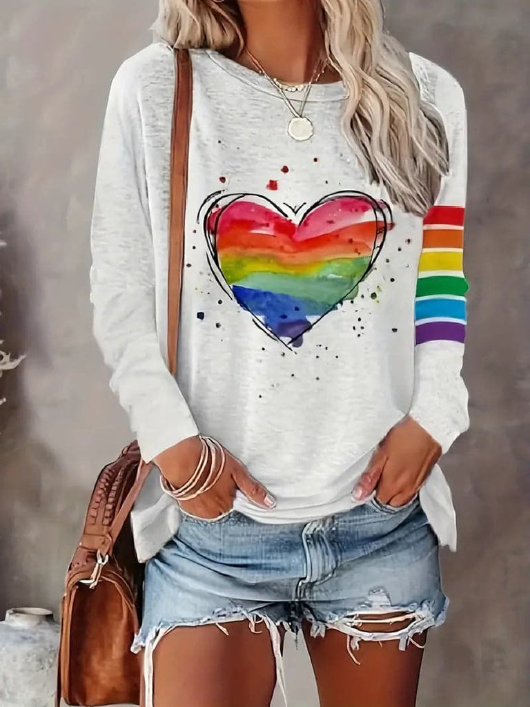 Wolff | Damen Regenbogen Shirt