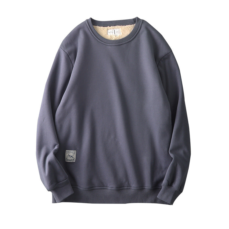 WOLFF | Bequem Herren-Fleece-Sweatshirt Mit Rundhalsausschnitt