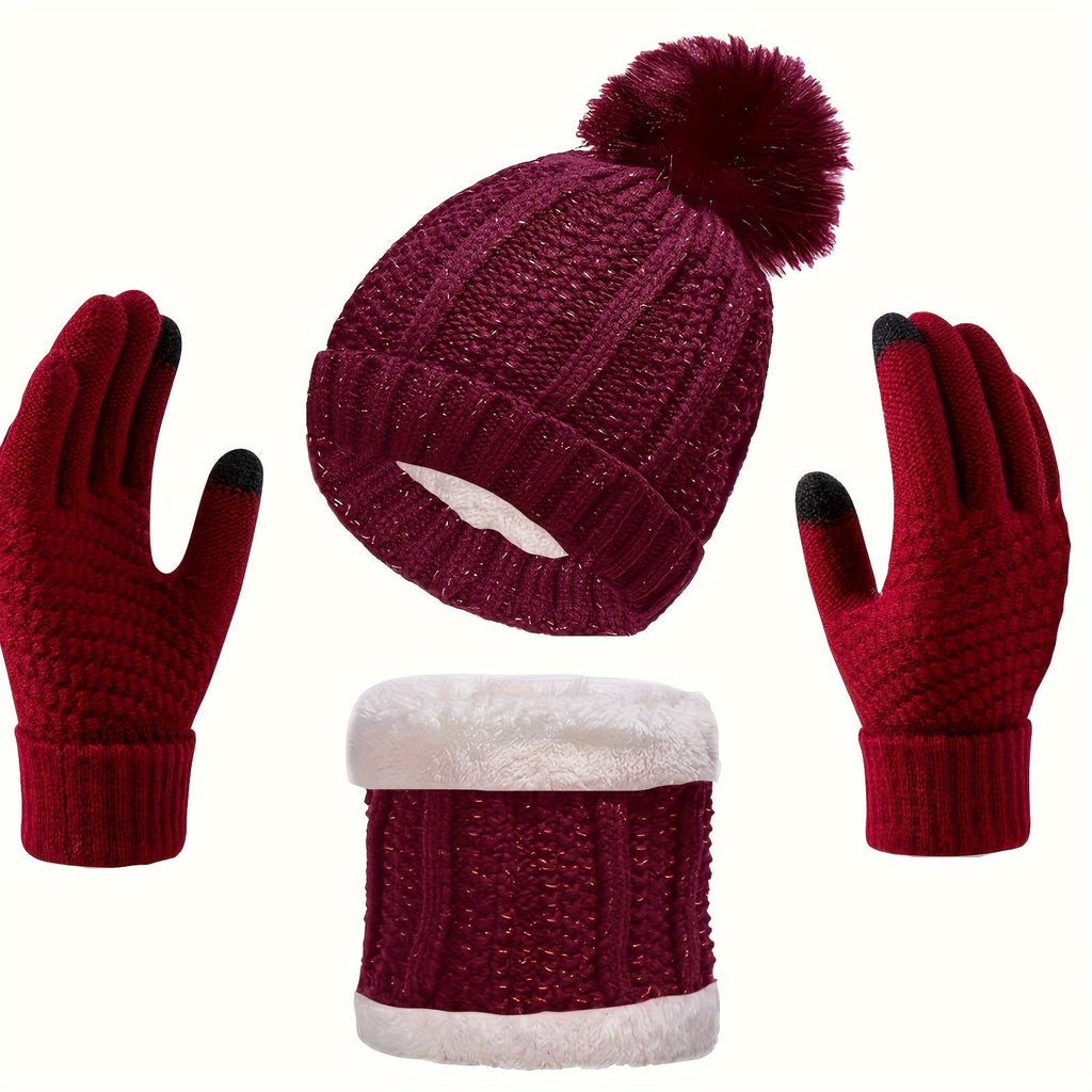 WOLFF | Casual Winter Warm 3-teiliges Set für Frauen