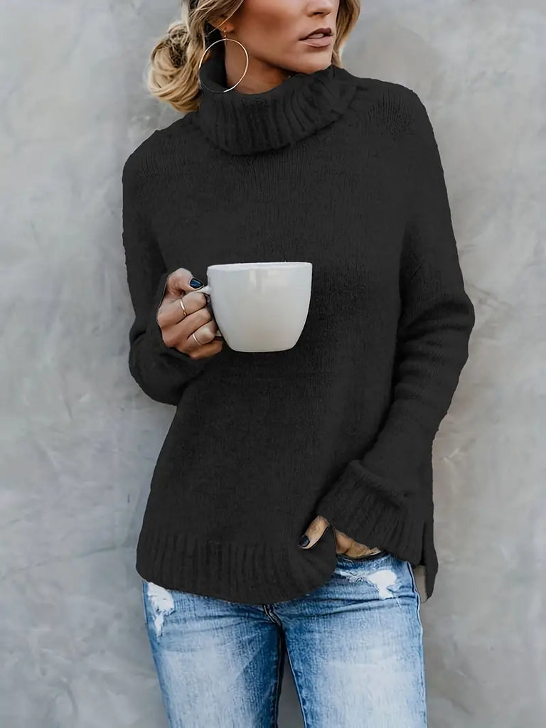 WOLFF - Pullover mit Rollkragenpullover