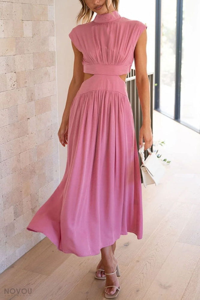 Midikleid mit Ausschnitt