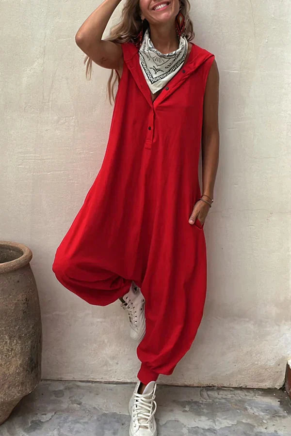 Schicker Jumpsuit mit Knöpfen