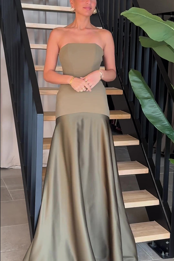 Maxikleid aus Satin