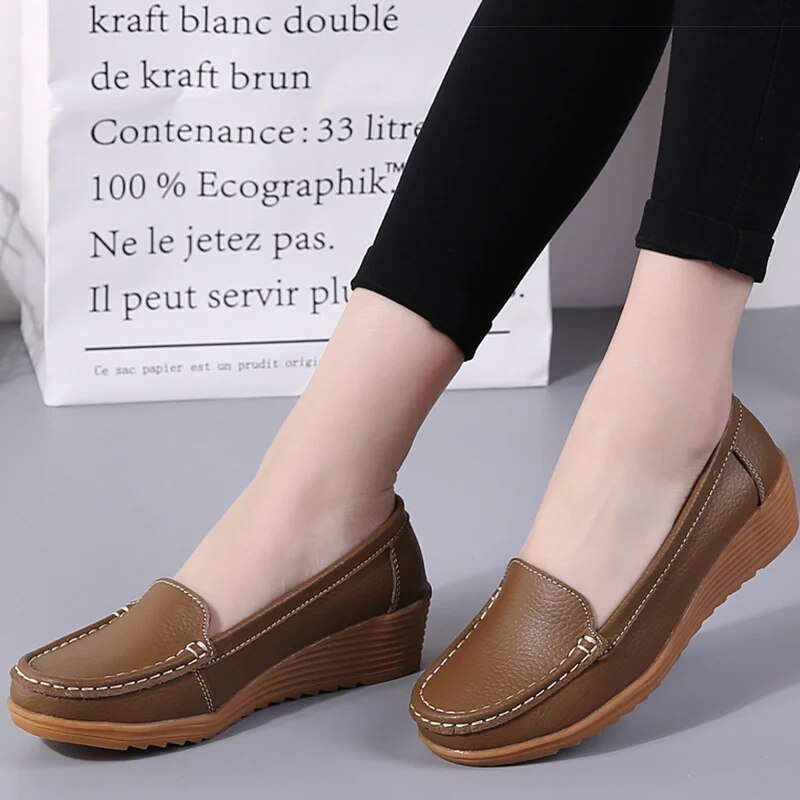 Wolff - Loafers mit Keilabsatz