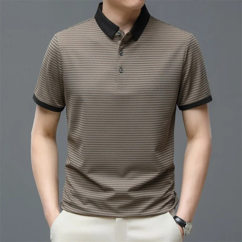 Wolff - Gestreiftes Poloshirt