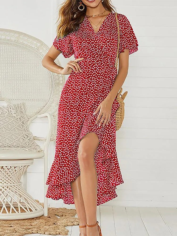 Wolff - Florales Boho Kleid Robe