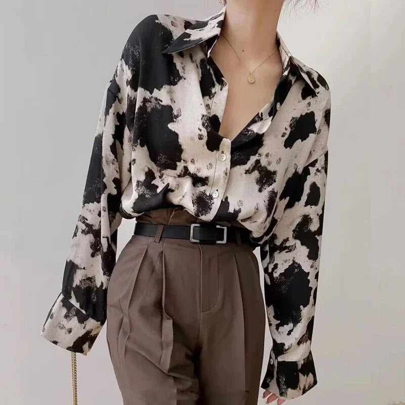 Wolff - Kuh Chiffon Bluse